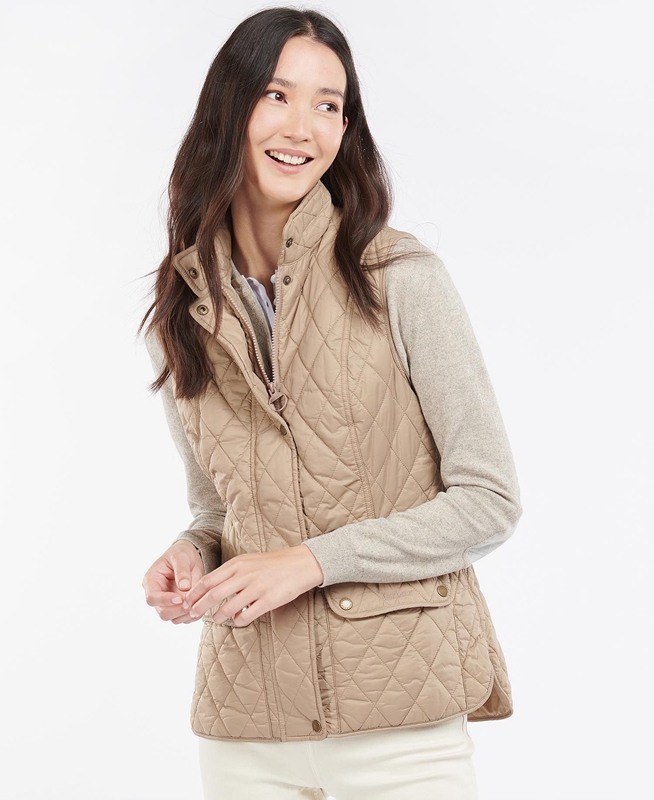 Beige Barbour Weste Otterburn Women's Vest | UMHY-80695