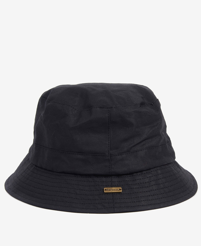 Black Barbour Dovecote Bucket Women's Hats | TWEP-74106