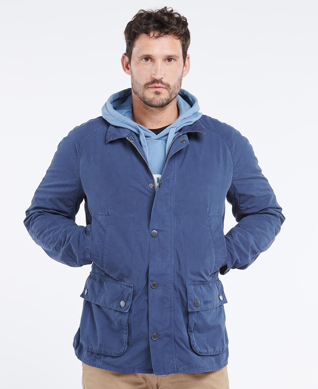 Blue Barbour Ashby Men's Casual Jackets | ULNC-24516