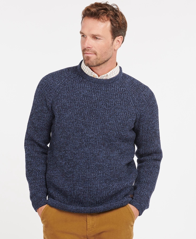 Blue Barbour Horseford Crew Men's Sweaters | XIKO-47120