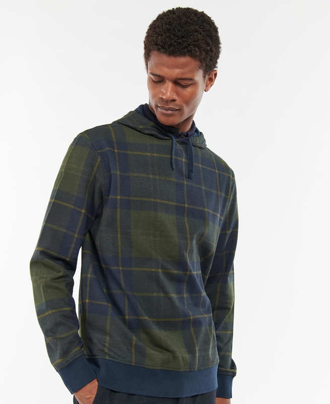 Blue Barbour Syston Popover Men's Sweatshirts | EIAD-37918