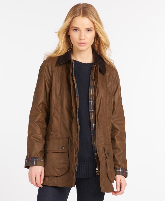 Brown Barbour Beadnell® Women's Waxed Jackets | IEFP-85206