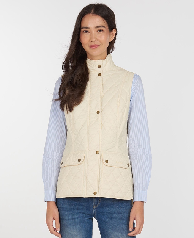 Cream Barbour Weste Otterburn Women's Vest | ZFKC-47983