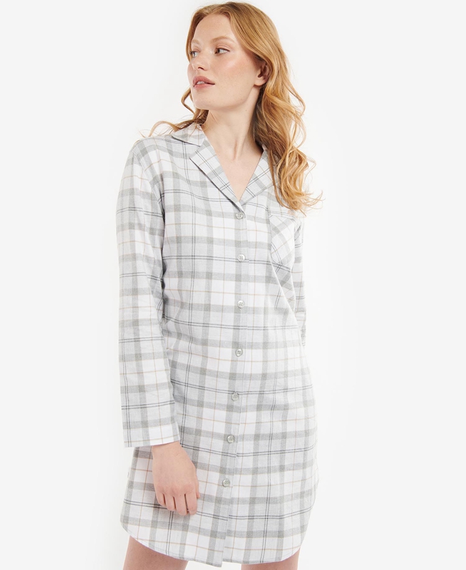 Grey Barbour Etta Nightshirt Women's Nightwear | UONK-14503