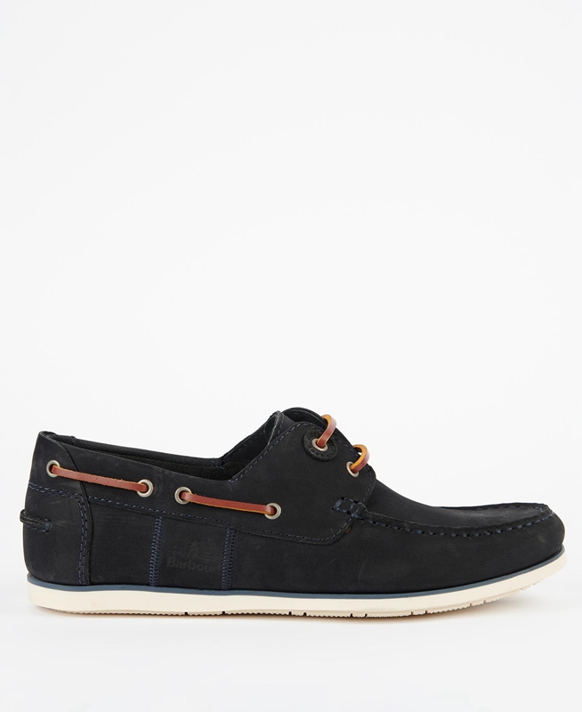 Navy Barbour Capstan Men's Loafers | ORUA-34150