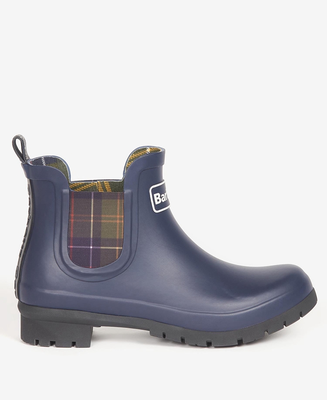 Navy Barbour Kingham Women's Boots | BLAM-43702