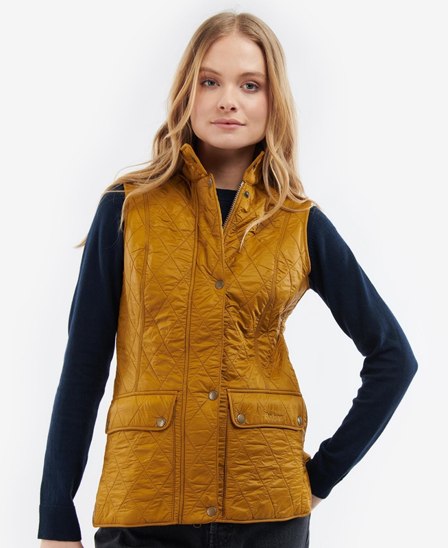 Orange Barbour Wray Women's Vest | DEUS-60298