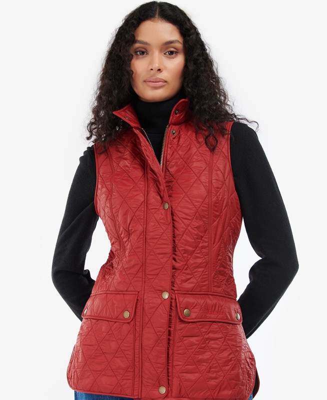 Red Barbour Wray Women's Vest | JIHS-82563