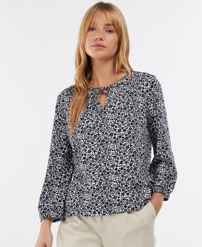 White Barbour Seaholly Top Women's T Shirts | PDXZ-71693