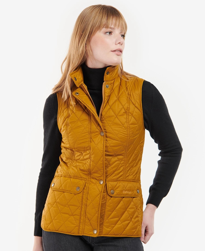 Yellow Barbour Otterburn Women's Vest | HSVZ-10593