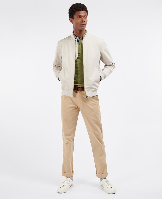 Beige Barbour Ando Men's Casual Jackets | OERY-29876