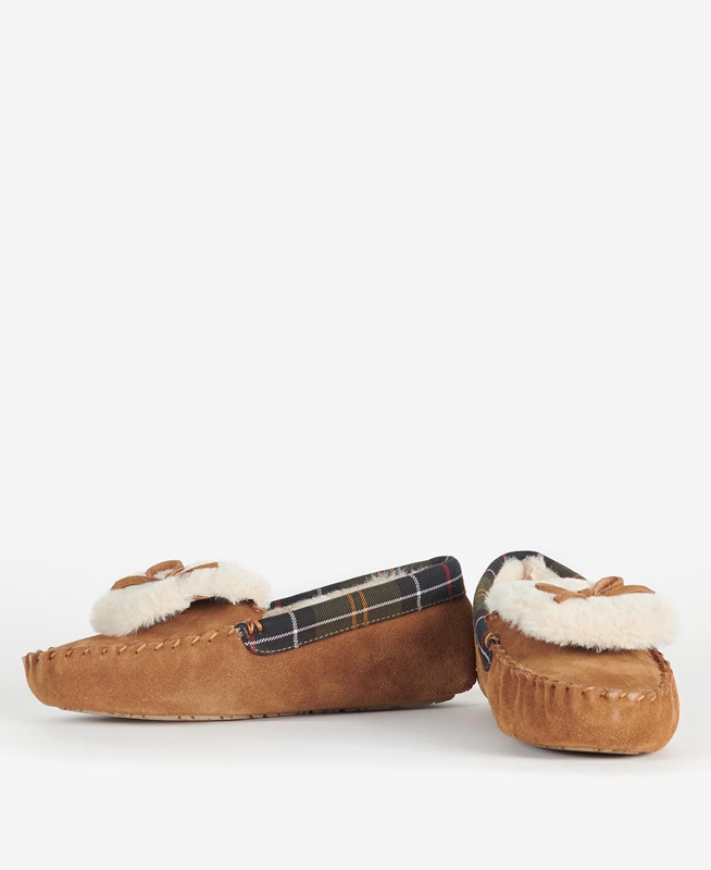 Beige Barbour Darcie Women's Slippers | CQOP-57413