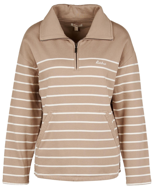 Beige Barbour Explorer Ember Women's Sweatshirts | MDQR-71249