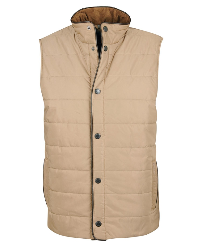 Beige Barbour Farnham Men's Vest | BWOE-16583