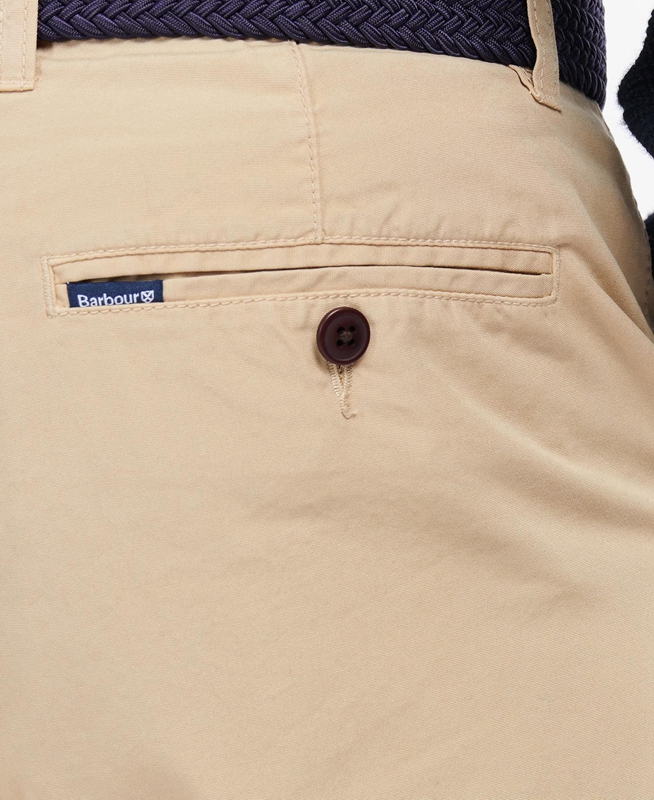 Beige Barbour Glendale Short Men's Pants | BXFR-59287