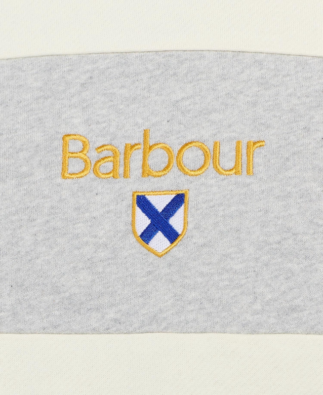 Beige Barbour Honour Panel Crew Men's Sweatshirts | GOUJ-15849