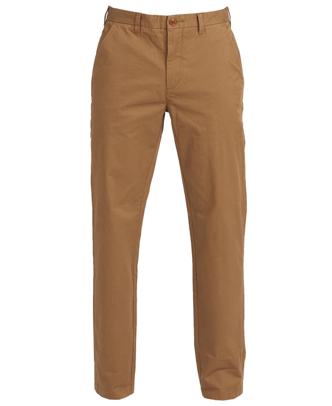 Beige Barbour Neuston Essential Chinos Men's Pants | OHEW-52684