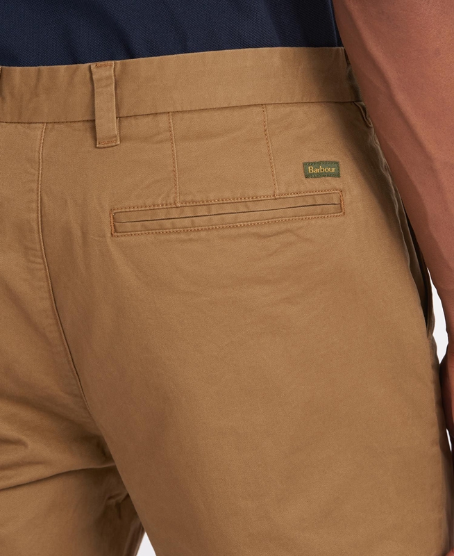 Beige Barbour Neuston Essential Chinos Men's Pants | OHEW-52684