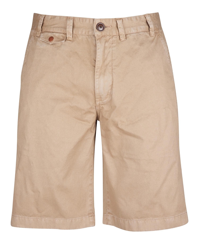 Beige Barbour Neuston Twill Men's Pants | NXGD-47826