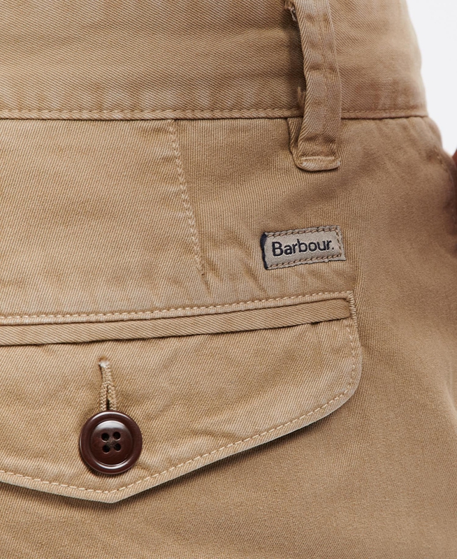 Beige Barbour Neuston Twill Men's Pants | NXGD-47826