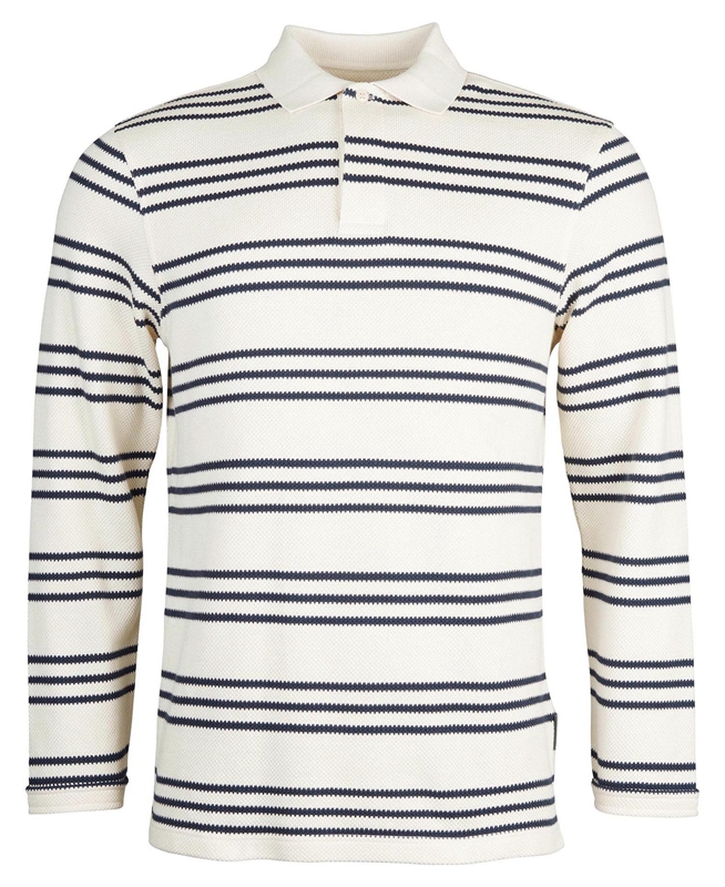 Beige Barbour Rake Striped Men's Sweatshirts | ZDTB-05329