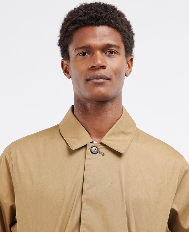 Beige Barbour Rokig Men's Waterproof Jackets | QTFD-59401