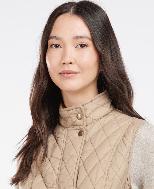 Beige Barbour Weste Otterburn Women's Vest | UMHY-80695