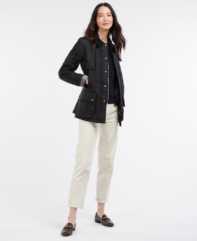 Black Barbour Beadnell Polarquilt Women's Quilted Jackets | ADBX-18596