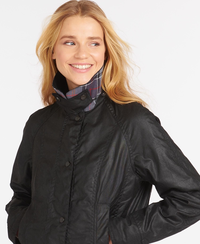 Black Barbour Beadnell® Women's Waxed Jackets | EHCY-10342