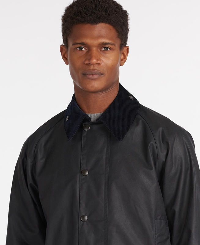 Black Barbour Beaufort® Men's Waxed Jackets | TCXR-69248