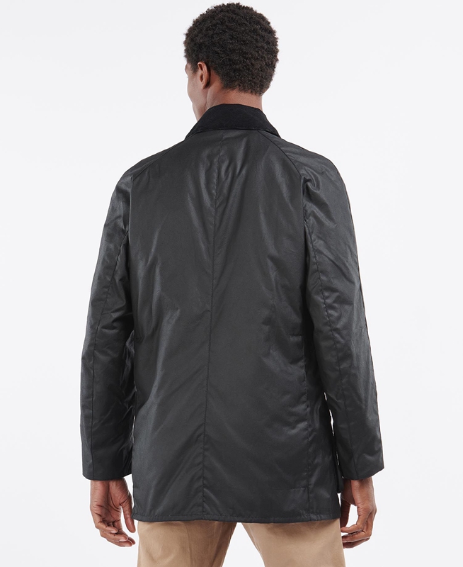 Black Barbour Beausby Men's Waxed Jackets | PTKR-59872