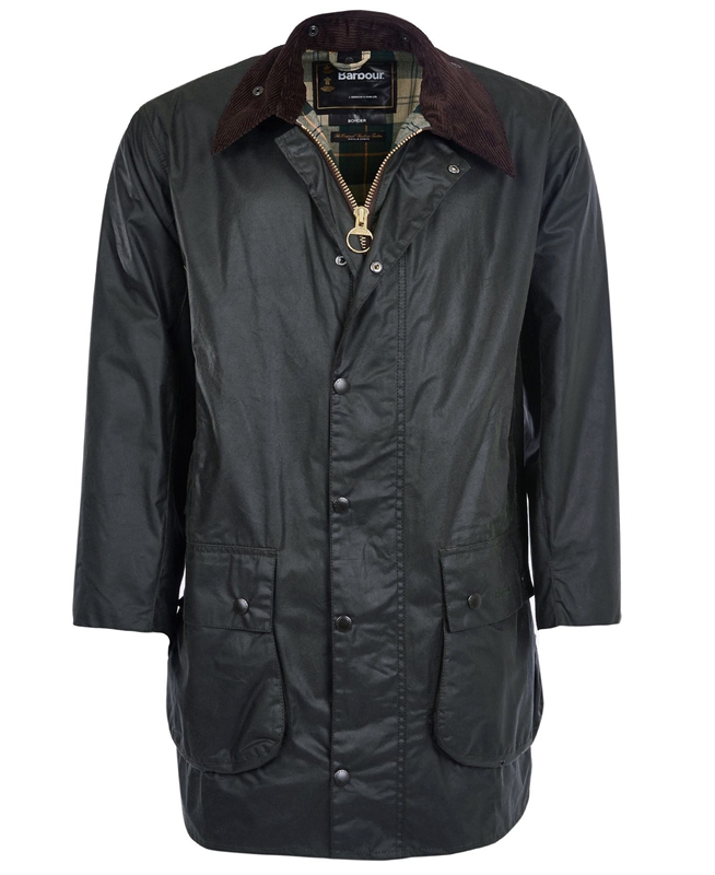 Black Barbour Border® Men's Waxed Jackets | ZVRM-76329