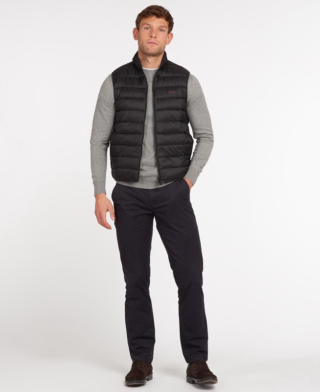 Black Barbour Bretby Men's Vest | FSXE-46025