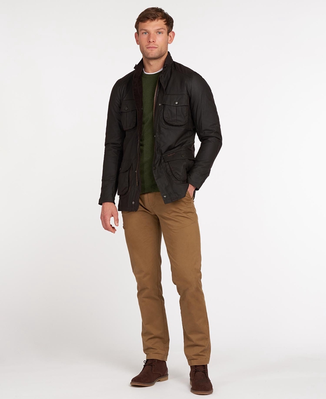 Black Barbour Corbridge Men's Waxed Jackets | PVYU-28975