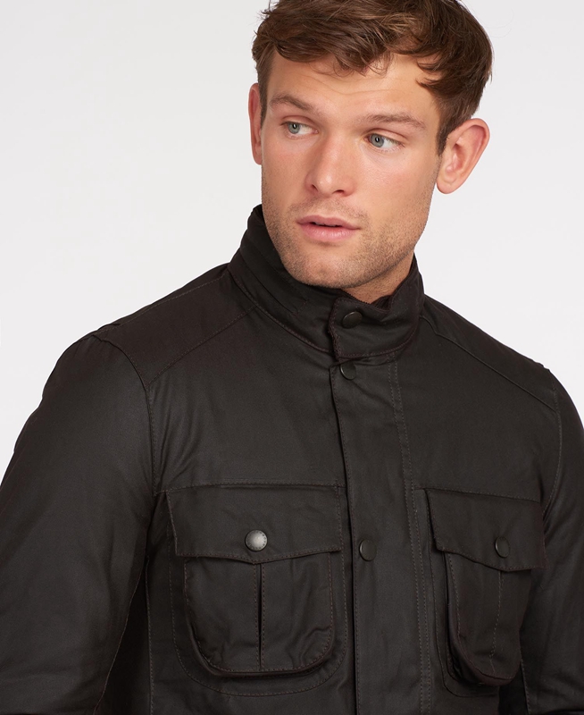 Black Barbour Corbridge Men's Waxed Jackets | PVYU-28975