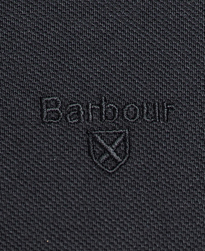 Black Barbour Essential Langarmshirt Sports Men's Polo shirts | RAPZ-60723