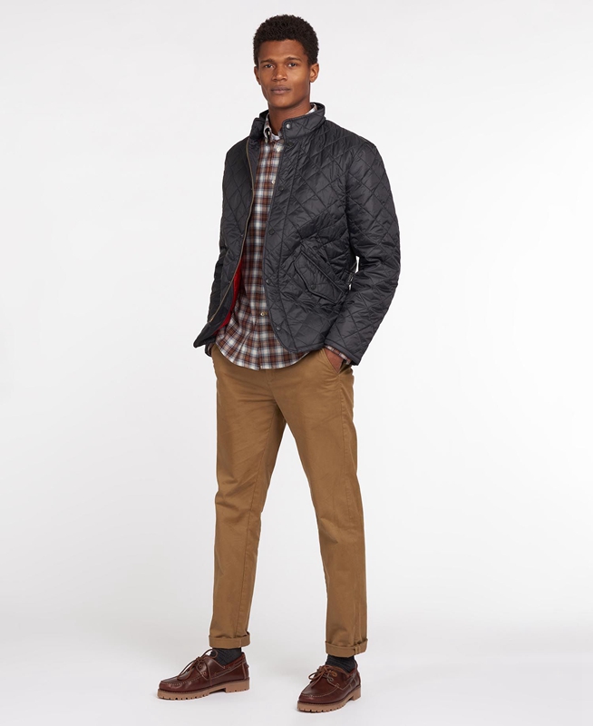 Black Barbour Flyweight Chelsea Men's Quilted Jackets | MQGP-13957