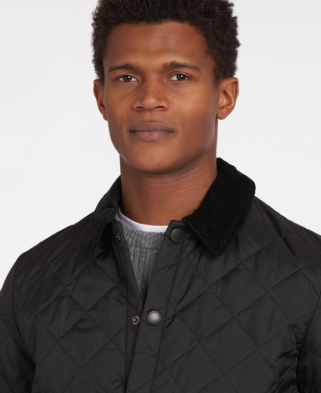 Black Barbour Heritage Liddesdale Men's Quilted Jackets | MFJZ-47612