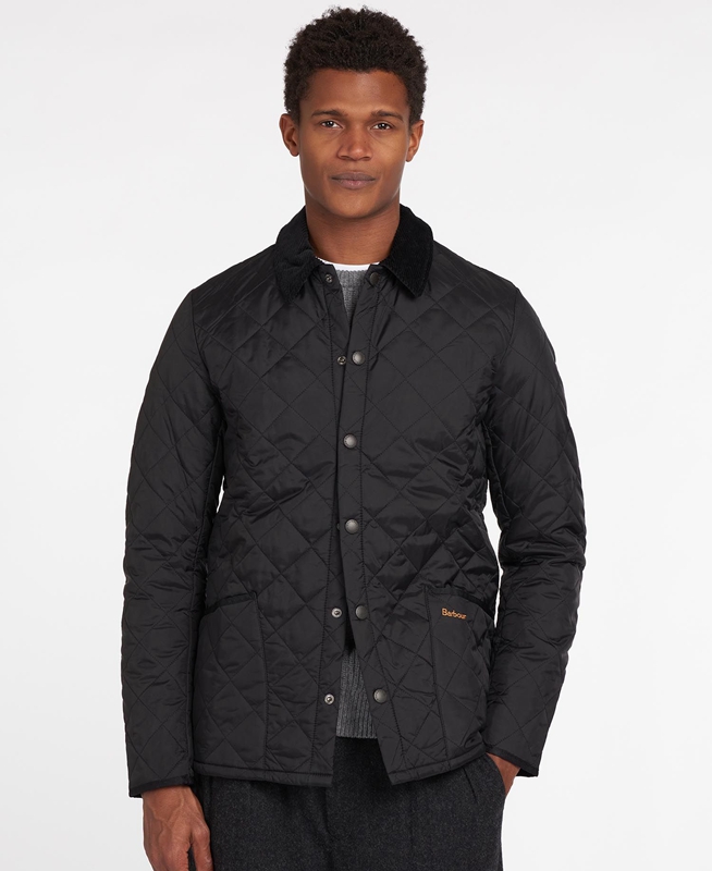 Black Barbour Heritage Liddesdale Men\'s Quilted Jackets | MFJZ-47612