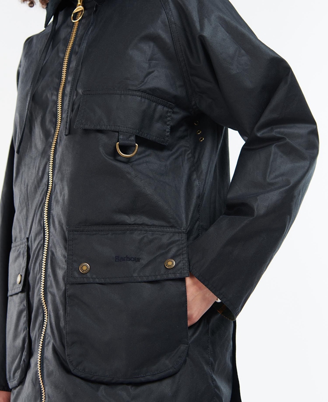 Black Barbour Highclere Women's Waxed Jackets | SEMX-83561