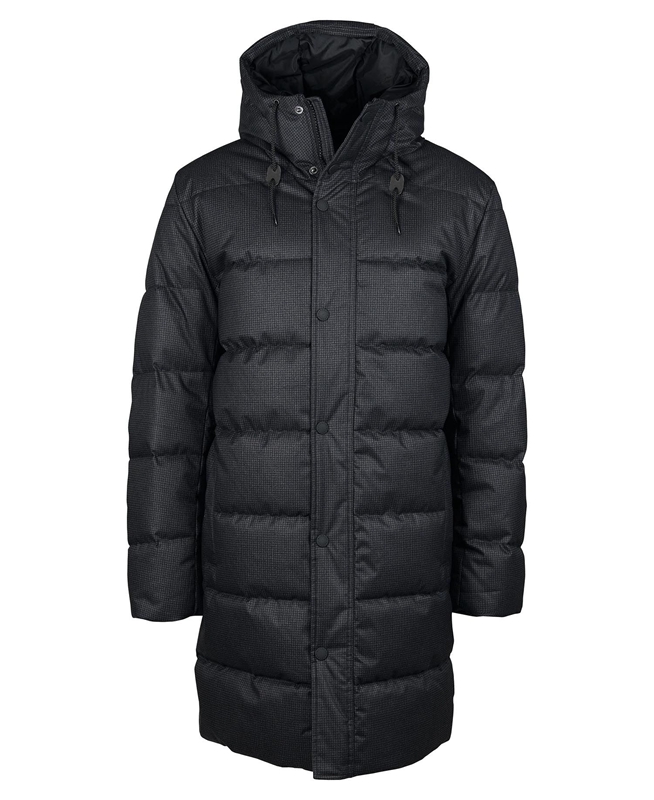 Black Barbour Hoxley Baffle Men's Quilted Jackets | HJIF-14327