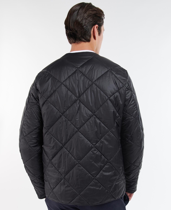 Black Barbour Liddesdale Cardigan Men's Quilted Jackets | IXWM-45197