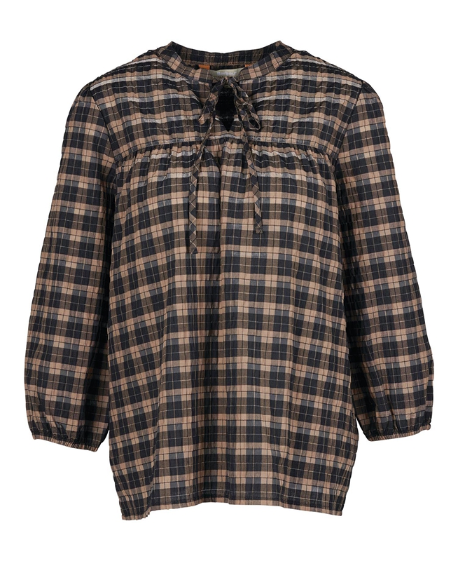 Black Barbour Lorelie Top Women's Shirts | CJUR-27849