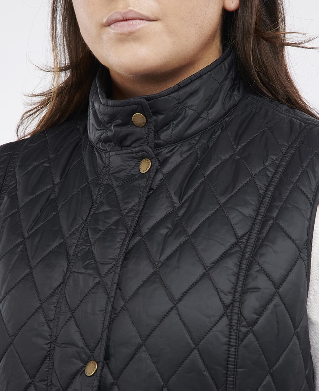 Black Barbour Plus Otterburn Women's Vest | AFQD-41976