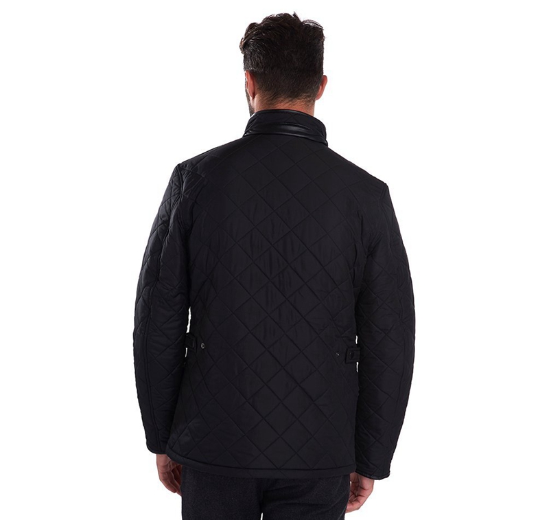 Black Barbour Powell Men's Quilted Jackets | KNXB-30712