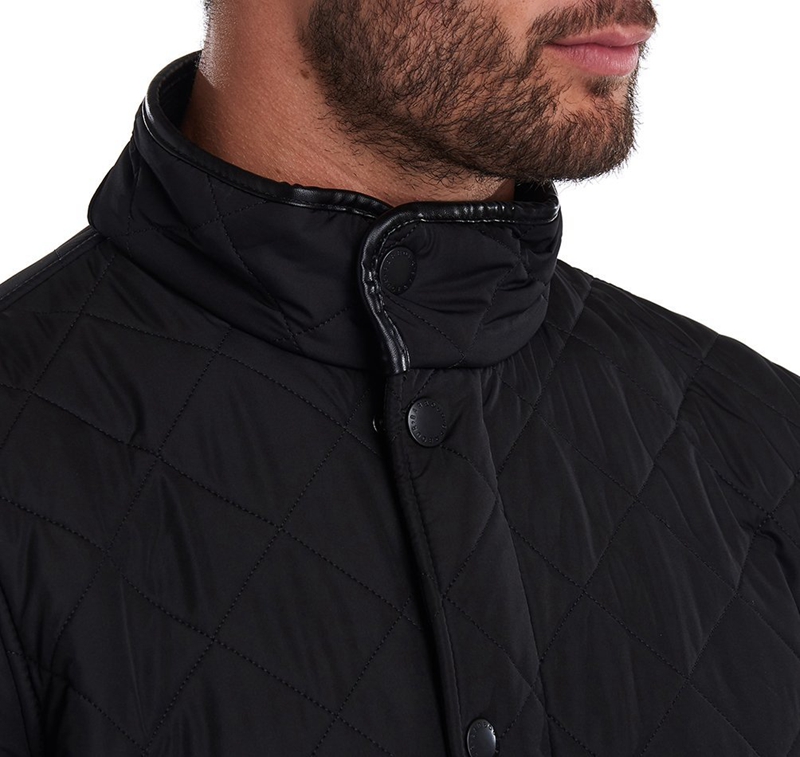 Black Barbour Powell Men's Quilted Jackets | KNXB-30712