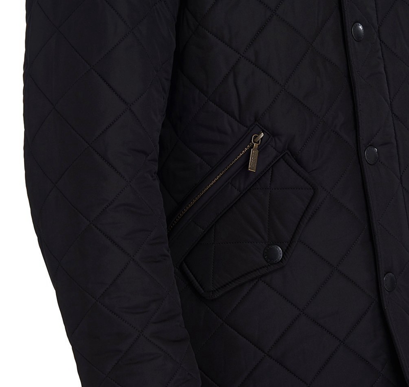 Black Barbour Powell Men's Quilted Jackets | KNXB-30712