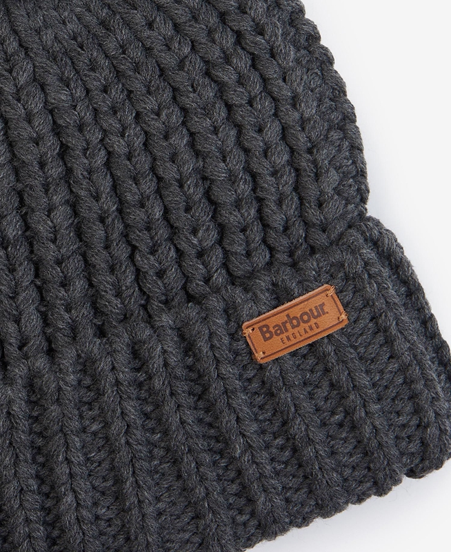 Black Barbour Saltburn Beanie Women's Hats | QSJF-78436