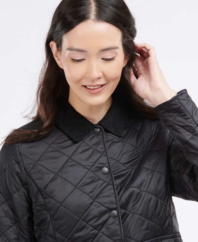 Black Barbour Steppjacke Deveron Polarquilt Women's Quilted Jackets | TIHZ-69405