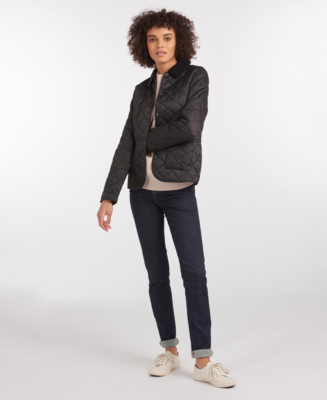 Black Barbour Steppjacke Deveron Women's Quilted Jackets | QVIK-31486